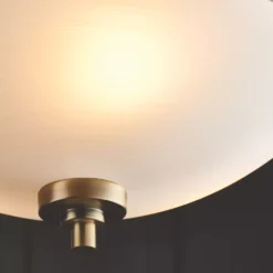 Quay Design Brooke Ceiling Flush Light Antique Brass -Dunelm Shop 704VG A3