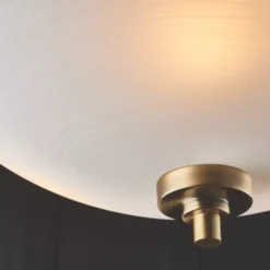 Quay Design Brooke Ceiling Flush Light Antique Brass -Dunelm Shop 704VG A5