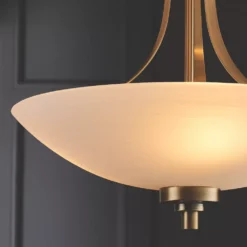 Quay Design Brooke Ceiling Flush Light Antique Brass -Dunelm Shop 704VG A6