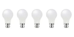 LAP BC A60 LED Light Bulb 806lm 7.3W 5 Pack