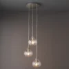 Quay Design Willow 3-Light Cluster Pendant Bright Nickel -Dunelm Shop 857VG P