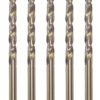 Erbauer Straight Shank HSS Long Drill Bits 4 X 119mm 5 Pack -Dunelm Shop 86184 P