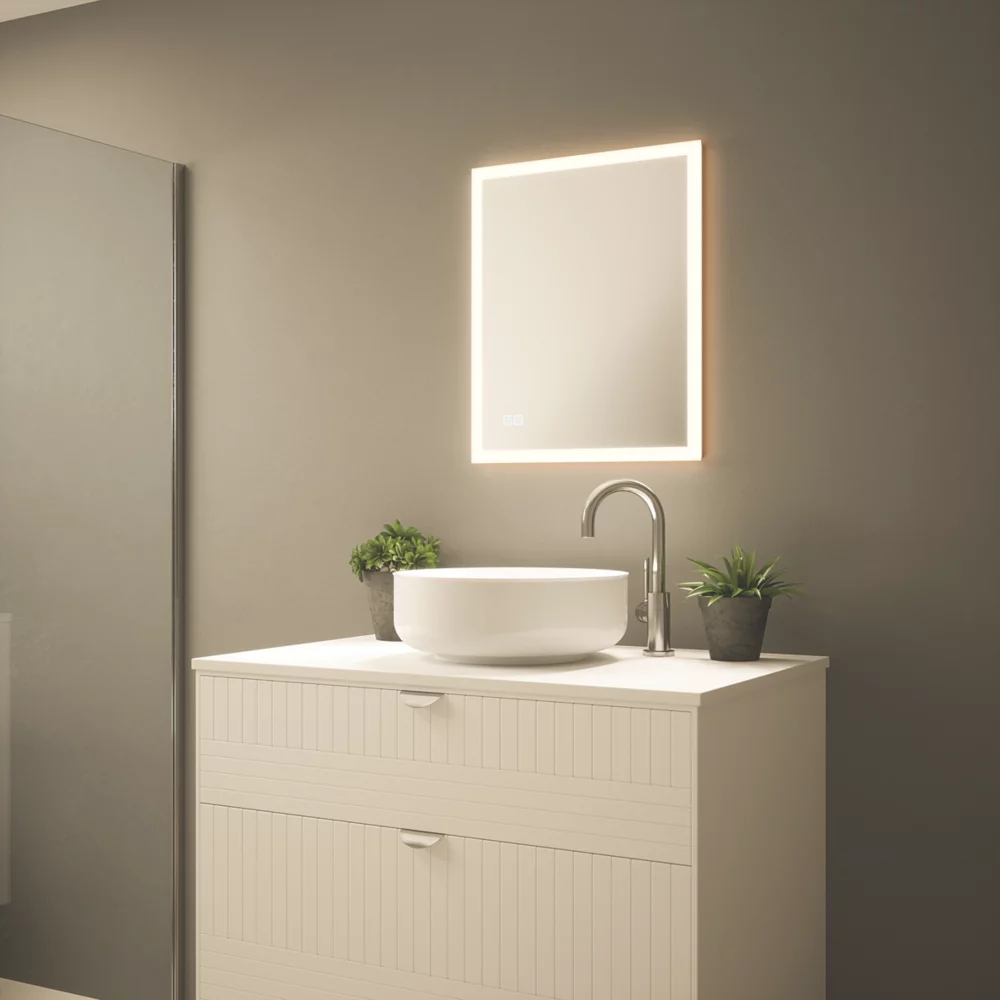 Light Tech Mirrors Sienna 1 Rectangular Illuminated LED Mirror With 1500lm LED Light 500 X 600mm 5 Light Tech Mirrors Sienna 1 Rectangular Illuminated LED Mirror With 1500lm LED Light 500 X 600mm - Image 3