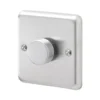 MK Contoura 1-Gang 2-Way Dimmer Brushed Stainless Steel -Dunelm Shop 924RG P