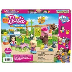 Barbie Mega Construx Building Set 3 Micro Dolls Over 90 Pieces