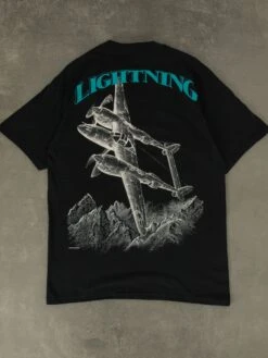 Dunelm Shop 29 MEN'S VINTAGE 'P-38 LIGHTNING' T-SHIRT - MEDIUM