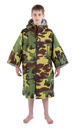 Dryrobe - Coat Short Sleeve Camo & Grey