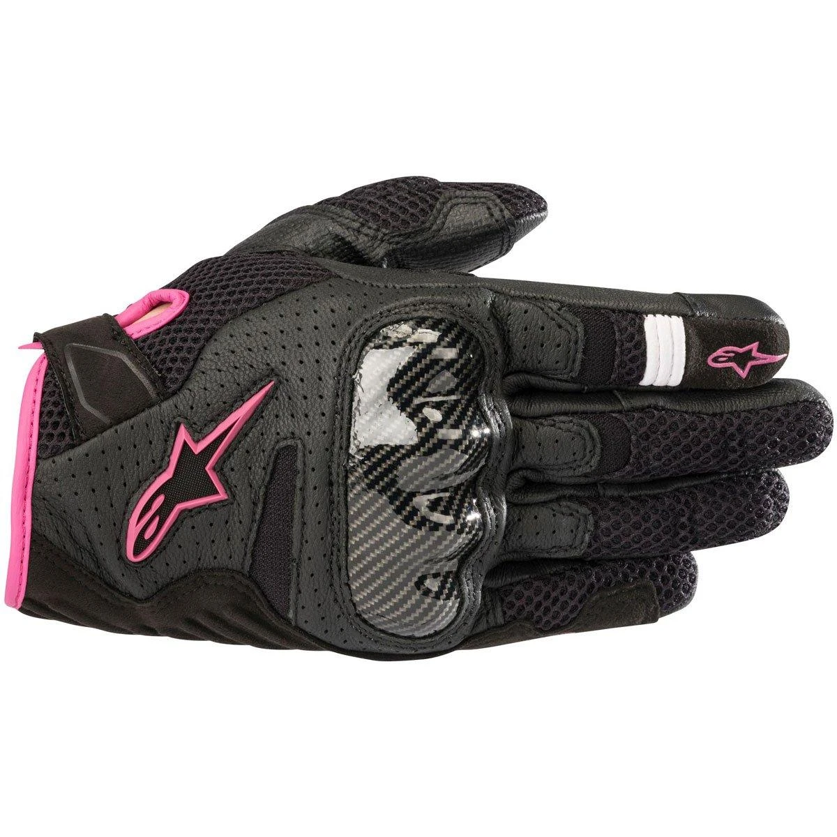Alpinestars Stella SMX-1 Gloves V2 Air - Black Pink 3 Alpinestars Stella SMX-1 Gloves V2 Air - Black Pink