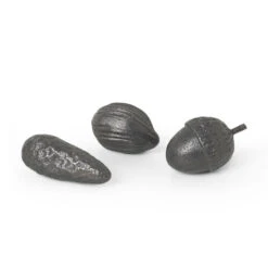 Winterland Forest Treats Decoration - / Set Of 3 Brass Ornaments - Ferm Living