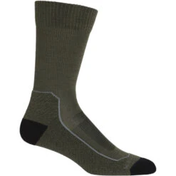 Icebreaker Hike+ Light Crew Socks Men Loden/black/gritstone Heather