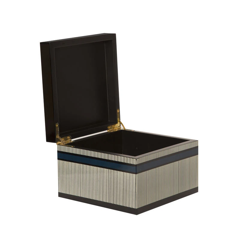 Esmée Jewellery Box - / 17 X 17 Cm - Lacquered Wood - Maison Sarah Lavoine 4 Esmée Jewellery Box - / 17 X 17 Cm - Lacquered Wood - Maison Sarah Lavoine - Image 2