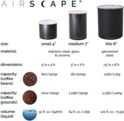 Planetary Design Airscape® Ceramic Storage Canister, Obsidian 10 Planetary Design Airscape® Ceramic Storage Canister, Obsidian -Dunelm Shop planetary design airscape ceramic obsidian 3918