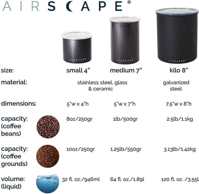 Planetary Design Airscape® Ceramic Storage Canister, Obsidian 6 Planetary Design Airscape® Ceramic Storage Canister, Obsidian - Image 5