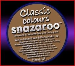 SNAZAROO 50 FACE PAINT 18ML POT BEIGE BROWN