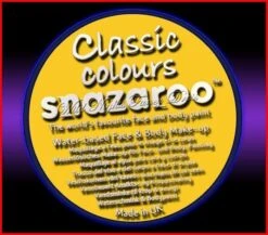 SNAZAROO 50 FACE PAINT 18ML POT BRIGHT YELLOW