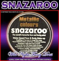 SNAZAROO METALLIC / ELECTRIC FACE PAINT ELECTRIC BLACK 18ML