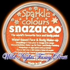 SNAZAROO PROFESSIONAL FACE PAINT SPARKLE ORANGE 18ML
