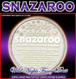SNAZAROO PROFESSIONAL FACE PAINT SPARKLE WHITE 18ML