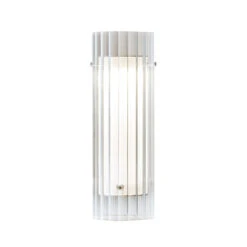 Lasospesa LED Table Lamp - / Fluted Glass - Ø 10 X H 30 Cm - Fontana Arte