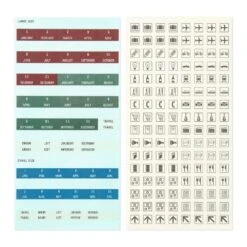 TRAVELER'S Notebook Customized Sticker Set For Diary 2023 -Dunelm Shop travelers notebook customized sticker set for diary 2023 stickers 499