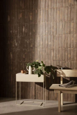 Tray - Marble / For Plant Box Planter Depth 25 Cm - Ferm Living -Dunelm Shop tray marble beige madeindesign 356314 product800